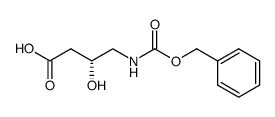 (R)-4-((Benzyloxycarbonyl)amino)-3-hydroxybutanoic acid结构式