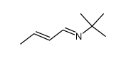 N-tert-butyl-(E)-crotonaldimine Structure