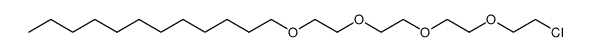 1-(2-{2-[2-(2-chloro-ethoxy)-ethoxy]-ethoxy}-ethoxy)-dodecane结构式