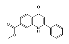 methyl 4-oxo-2-phenyl-1H-quinoline-7-carboxylate Structure