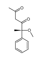 (5R)-5-methoxy-5-phenylhexane-2,4-dione Structure