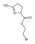 2-bromoethyl 5-oxopyrrolidine-2-carboxylate Structure