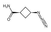 amide of cis-3-azidocyclobutane-1-carboxylic acid结构式