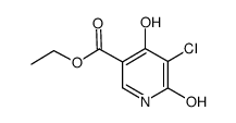 5-氯-4,6-二羟基-3-羧酸乙酯结构式