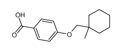 4-(1-methylcyclohexylmethoxy)benzoic acid Structure