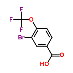 3-Bromo-4-(trifluoromethoxy)benzoic acid structure