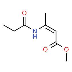 Crotonic acid,3-propionamido-,methyl ester (5CI)结构式