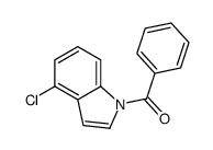 (4-chloroindol-1-yl)-phenylmethanone Structure