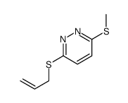 3-methylsulfanyl-6-prop-2-enylsulfanylpyridazine结构式