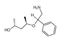 (2R,4R)-4-(2-amino-1-phenylethoxy)pentan-2-ol结构式