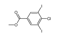 4-chloro-3,5-diiodobenzoic methyl ester Structure