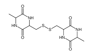 bis-(5-methyl-3,6-dioxo-piperazin-2-ylmethyl)-disulfide Structure