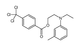 2-[ethyl(3-methylphenyl)amino]ethyl 4-(trichloromethyl)benzoate结构式