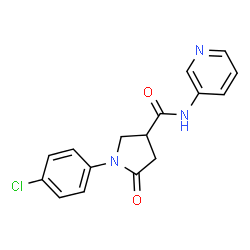 1-(4-chlorophenyl)-5-oxo-N-(pyridin-3-yl)pyrrolidine-3-carboxamide picture