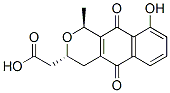 1H-NAPHTHO[2,3-C]PYRAN-3-ACETIC ACID, 3,4,5,10-TETRAHYDRO-9-HYDROXY-1-METHYL-5,10-DIOXO-(1S,3R)- Structure