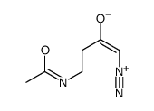 4-acetamido-1-diazoniobut-1-en-2-olate Structure