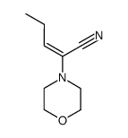 (E)-2-morpholino-2-pentenenitrile Structure