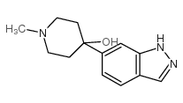 4-(1H-INDAZOL-6-YL)-1-METHYL-PIPERIDIN-4-OL Structure