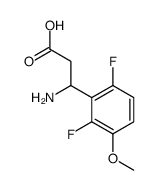 3-氨基-3-(2,6-二氟-3-甲氧基苯基)-丙酸结构式