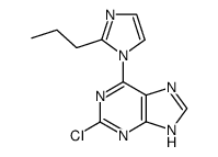 2-chloro-6-(2-propylimidazol-1-yl)purine Structure