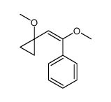 [1-methoxy-2-(1-methoxycyclopropyl)ethenyl]benzene结构式