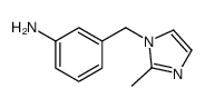 3-[(2-methylimidazol-1-yl)methyl]aniline结构式