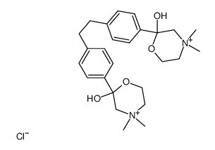 2,2'-(1,2-ethanediyldi-1,4-phenylene)bis<2-hydroxy-4,4-dimethylmorpholinium> dichloride结构式