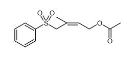 2-Buten-1-ol, 3-methyl-4-(phenylsulfonyl)-, acetate, (Z) Structure