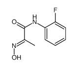 N-(2-fluorophenyl)-2-hydroxyiminopropanamide结构式