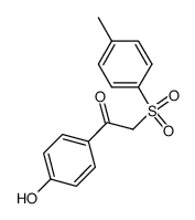 1-(4-hydroxyphenyl)-2-tosylethan-1-one结构式