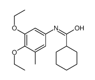 N-(3,4-diethoxy-5-methylphenyl)cyclohexanecarboxamide结构式