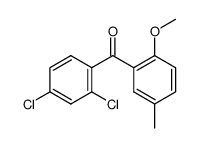 (2,4-dichlorophenyl)(2-methoxy-5-methylphenyl)methanone结构式