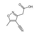 3-Isoxazoleaceticacid,4-cyano-5-methyl-(9CI)结构式