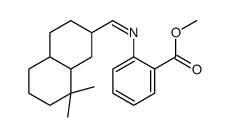 methyl 2-[(8,8-dimethyl-2,3,4,4a,5,6,7,8a-octahydro-1H-naphthalen-2-yl)methylideneamino]benzoate Structure