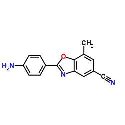 2-(4-Aminophenyl)-7-methyl-1,3-benzoxazole-5-carbonitrile Structure