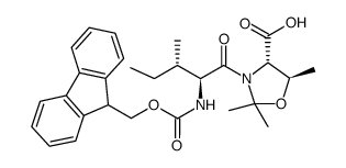 Fmoc-Ile-Thr(psi(Me,Me)pro)-OH结构式