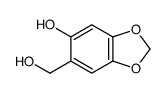 6-(hydroxymethyl)-1,3-benzodioxol-5-ol结构式