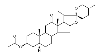 Hecogenin-acetat Structure