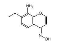 8-Amino-7-aethyl-chromon-oxim Structure