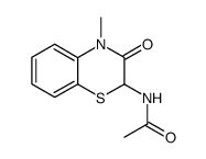 2-acetylamino-4-methyl-4H-benzo[1,4]thiazin-3-one Structure