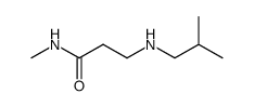 N-methyl-3-(2-methylpropylamino)propanamide Structure