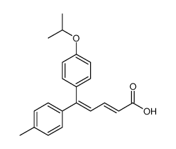 (2E,4Z)-5-(4-isopropoxyphehyl)-5-(4-methylphenyl)-2,4-pentadienoic acid Structure