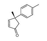 (R)-(+)-4-methyl-4-(4-methylphenyl)cyclopent-2-enone Structure