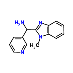 1-(1-Methyl-1H-benzimidazol-2-yl)-1-(3-pyridinyl)methanamine structure