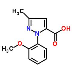 1-(2-Methoxyphenyl)-3-methyl-1H-pyrazole-5-carboxylic acid结构式