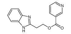 2-(1H-benzimidazol-2-yl)ethyl pyridine-3-carboxylate Structure