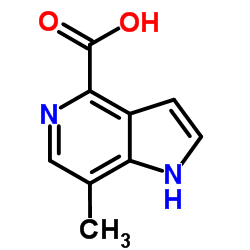 1H-Pyrrolo[3,2-c]pyridine-4-carboxylic acid, 7-Methyl- structure