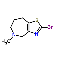 2-Bromo-5-methyl-5,6,7,8-tetrahydro-4H-[1,3]thiazolo[4,5-c]azepine结构式