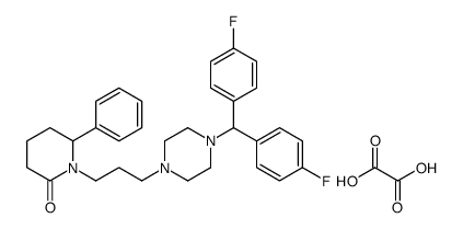 1-[3-[4-[bis(4-fluorophenyl)methyl]piperazin-1-yl]propyl]-6-phenyl-pip eridin-2-one, oxalic acid picture