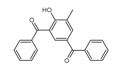 2,4-dibenzoyl-6-methylphenol Structure